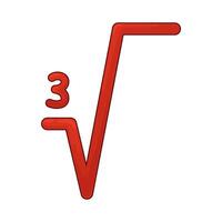 Math Symbol Cube Root vector