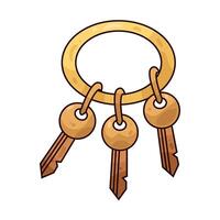 Multiple Keys illustration vector