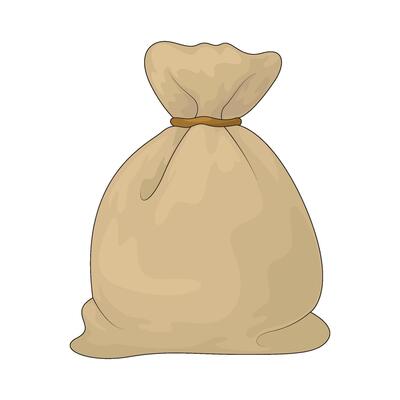 Army sack bag illustration