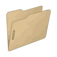 illustration of a open folder vector