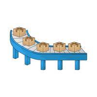 Logistic conveyor illustration vector