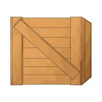 Logistic crate box vector