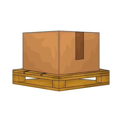 Delivery on wooden palett