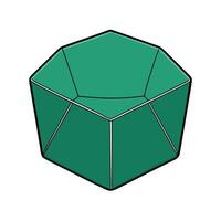 Ottoman Design Inspired by Hexagon vector