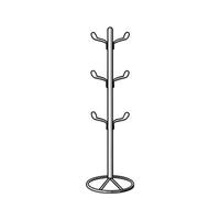 Coat Rack Design with Sleek Style vector