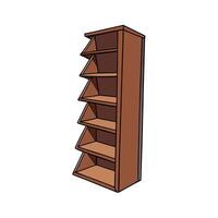 Tall Bookshelf Design vector
