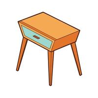 Tiny Corner Table Design vector