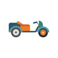 Motorcycle Icon Design with Sidecar Style vector