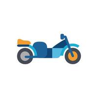 Sidecar Motorcycle Icon Design with Unique Style vector