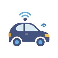 Smart Car Icon Design with Unique Style vector