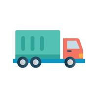 Transporter Truck Icon Design with Unique Style and Flat Design vector