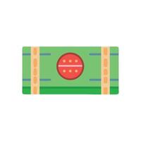 Cartoon Money Bill Green Color With Red Circle vector