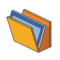 Foldable Document Holder on White Background 2 vector