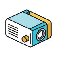 Retro Style Projector Icon for Design Projects vector