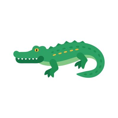 American Alligator Flat Icon EPS