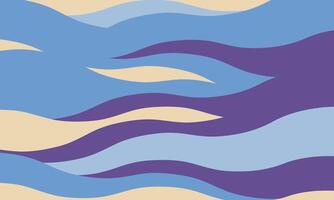 Abstract calming wave pattern in serene blues and purples. Perfect for websites, social media, branding, or print designs needing a peaceful, flowing aesthetic. vector