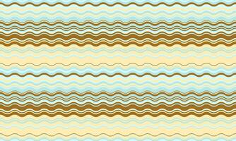 Seamless wavy stripes pattern in pastel blue, beige, and brown. Perfect for textile designs, website backgrounds, and scrapbooking projects. Evokes feelings of calm and gentle movement. vector