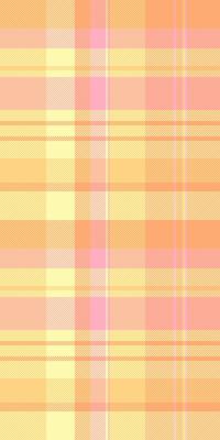 Christmas card background texture pattern, jersey textile plaid seamless. Decorating check tartan fabric in yellow and orange colors.