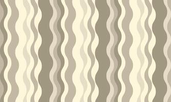 Elegant abstract wavy stripes background. Neutral beige and brown tones create a sophisticated, calming pattern ideal for website banners, presentations, or textile design. vector
