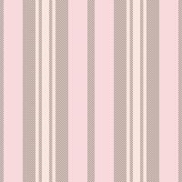 Elegant vertical stripes in soft pink and neutral tones. Seamless pattern ideal for textiles, wallpaper, or backgrounds. Classic design, refined and versatile. vector