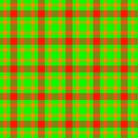 Vibrant lime green, orange, and red plaid pattern. Perfect for textile design, website backgrounds, or festive projects. This bold, geometric texture evokes energy and a playful spirit. vector