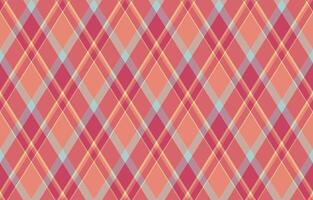 Vibrant coral and peach diagonal plaid pattern. Perfect for textile design, website backgrounds, or branding projects. vector