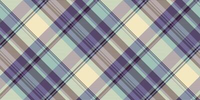 Seamless plaid pattern with soft, muted colors. Ideal for backgrounds, textiles, designs, adding a classic, sophisticated touch. Versatile timeless texture. vector
