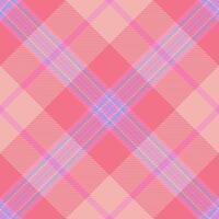Curtain fabric plaid pattern, invitation textile texture check. Everyday background tartan seamless in light and red colors. vector