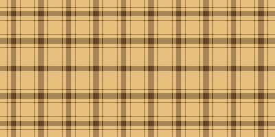 Color background plaid texture, rustic check pattern seamless. Underwear tartan fabric textile in amber and orange colors. vector