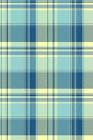 Folded background tartan pattern, wallpaper fabric seamless texture. Product plaid check textile in cyan and light colors. vector