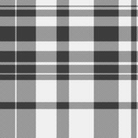 Popular seamless texture plaid, asymmetric fabric textile pattern. Stripped tartan check background in white and grey colors. vector