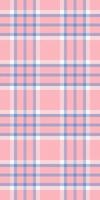 Free check seamless textile, 50s plaid tartan texture. Baby fabric background pattern in light and red colors. vector