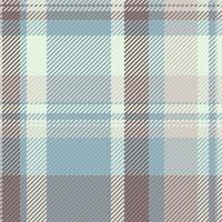 Subtle pastel plaid pattern. Soft blues, creams, and browns create a calming, versatile texture ideal for textile design, fashion, and website backgrounds. vector