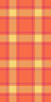 Art textile seamless tartan, ireland fabric background. Knit pattern check texture plaid in red and yellow colors. vector