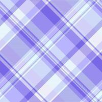 Small check textile plaid, tissue background fabric seamless. Glamour texture pattern tartan in light and indigo colors. vector