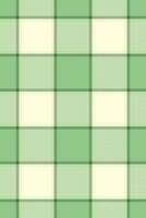 Elegant pastel green and cream plaid pattern. Perfect for textile design, website backgrounds, or crafting projects. vector