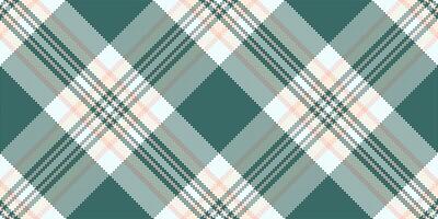 Elegant teal and peach plaid pattern. Perfect for textile designs, website backgrounds, or fashion projects. This subtle yet stylish texture offers a sophisticated, modern aesthetic. vector