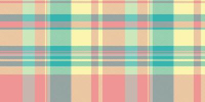 Pastel plaid pattern. Soft, springlike colors create a cheerful and versatile texture ideal for fashion, home decor, and website backgrounds. vector