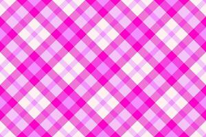 Vibrant pink plaid pattern. Cheerful background ideal for spring, summer, fashion or textiles. Adds a pop of color and a cozy, inviting feel. vector