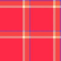 Vibrant coral and peach plaid pattern. A cheerful, modern textile design ideal for fashion, web, or print projects. vector