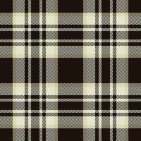 Elegant black and beige plaid pattern. Perfect for textile design, website backgrounds, or stylish autumnal projects. vector