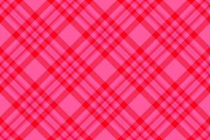 Bold, vibrant plaid pattern in shades of pink and red. Perfect for textiles, backgrounds, or graphic design. A versatile, eyecatching design element. vector