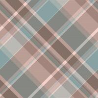 Elegant diagonal plaid pattern in soft pastel hues. Perfect for textile design, fashion, branding, or website backgrounds. This sophisticated, subtle texture evokes feelings of warmth and calm. vector