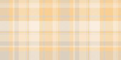 Soft, pastel plaid pattern in beige and pale yellow. Ideal for backgrounds, textiles, or website design. Evokes feelings of warmth, comfort, and subtle elegance. vector