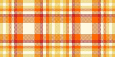 Vibrant autumnal plaid pattern in warm orange and cream hues. Perfect for textile design, fallthemed projects, or adding a touch of rustic charm to your designs. vector