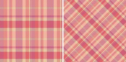 Check seamless fabric of texture textile plaid with a pattern background tartan. Set in christmas colors. Golf fashion essentials for the course. vector