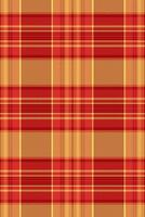 Vibrant red and gold plaid pattern. Perfect for textile design, autumnal themes, or adding a touch of warmth and texture to your projects. vector
