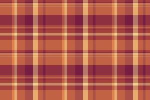 Warm autumnal plaid pattern. Seamless texture in earthy tones of brown, orange, and burgundy. Ideal for textile design, fallthemed projects, or website backgrounds. vector