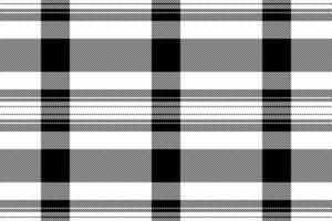 Classic black and white plaid pattern. Versatile textile design, perfect for backgrounds, fashion, or graphic projects. Timeless style with a modern feel. vector
