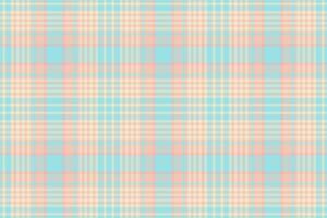 Soft pastel plaid pattern in calming peach, blue, and cream tones. Ideal for textile design, website backgrounds, or stationery. Evokes feelings of serenity and gentle femininity. vector